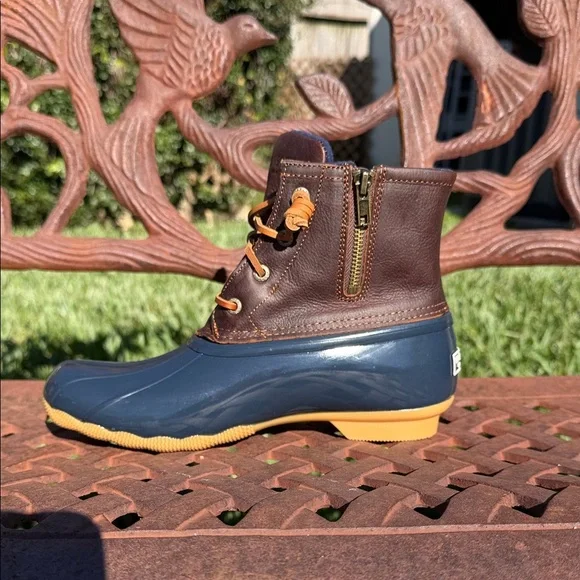NWT Sperry Saltwater Duck Boots Leather - Picture 5 of 10